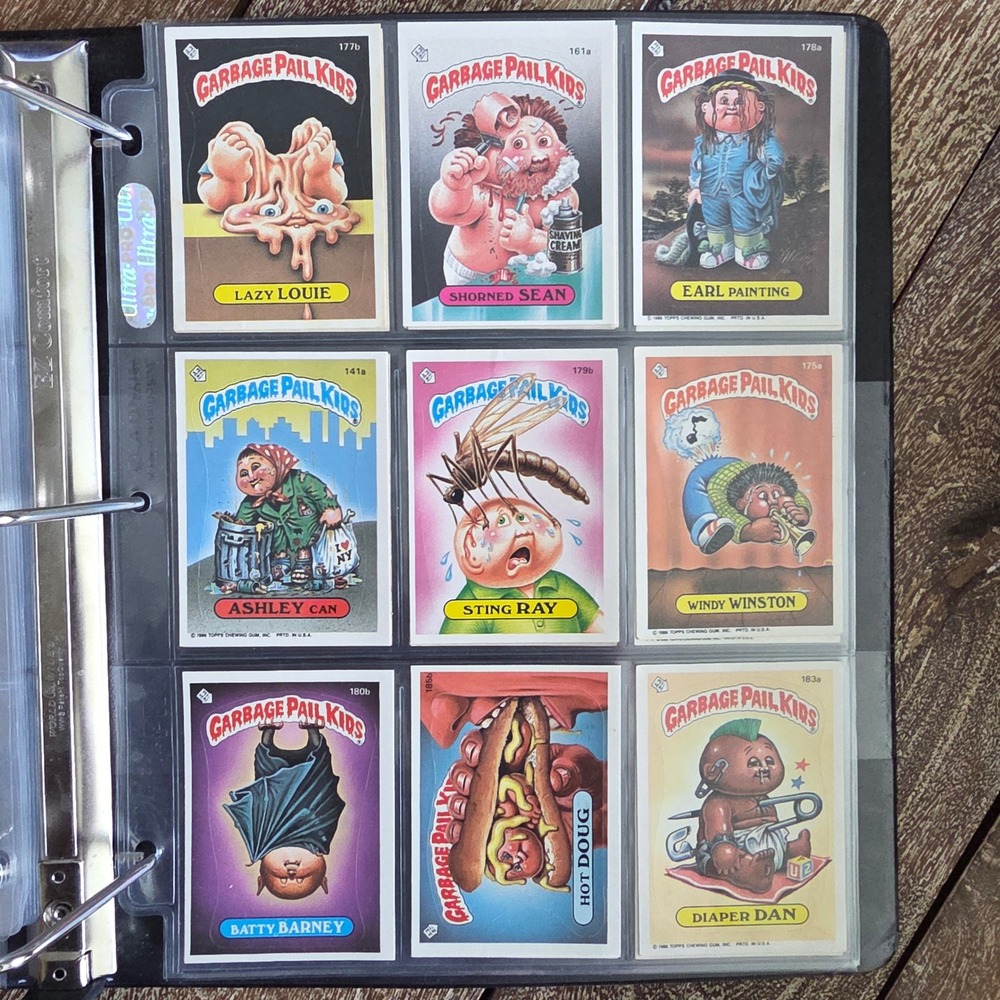 Vintage 1986 Garbage Pail Kids Cards Series 4 5 Topps Stickers Lot of 9 Mixed